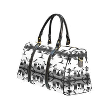 Load image into Gallery viewer, Between the Mountains White and Black New Waterproof Travel Bag/Large (Model 1639) Waterproof Travel Bags (1639) e-joyer 
