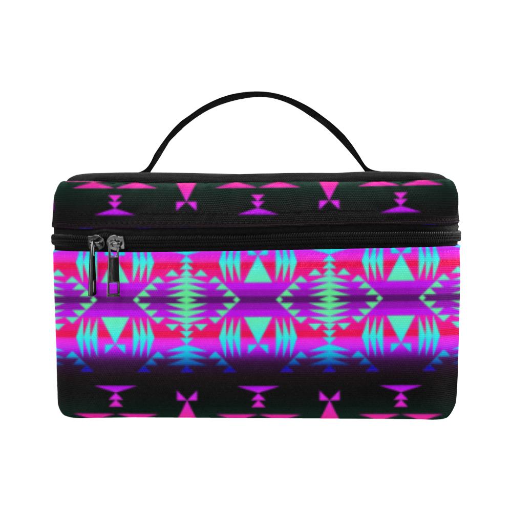 Between the Rocky Mountains Cosmetic Bag/Large (Model 1658) Cosmetic Bag e-joyer 