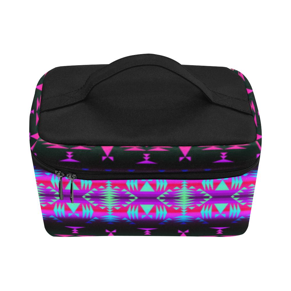 Between the Rocky Mountains Cosmetic Bag/Large (Model 1658) Cosmetic Bag e-joyer 