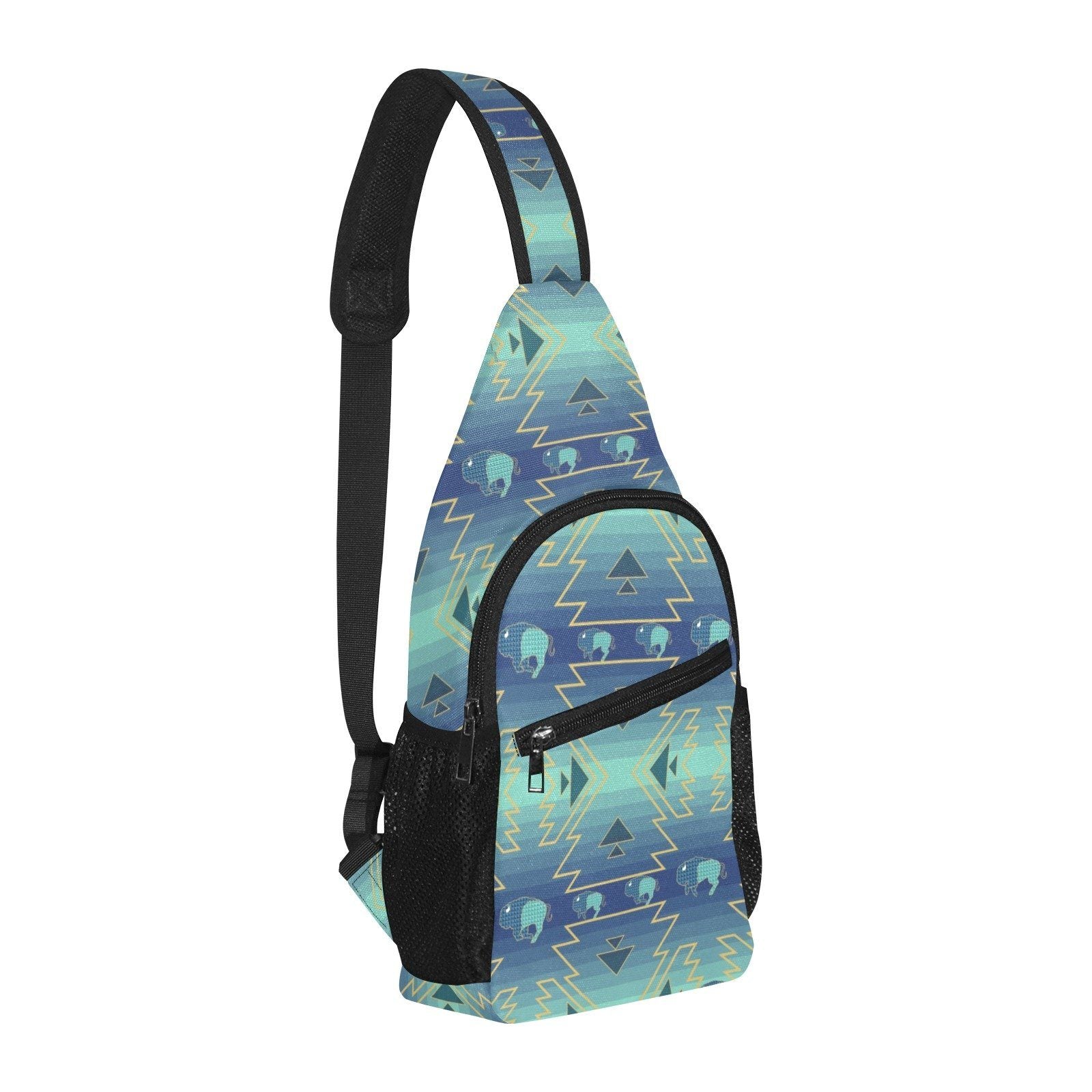 Buffalo Run All Over Print Chest Bag (Model 1719) All Over Print Chest Bag (1719) e-joyer 