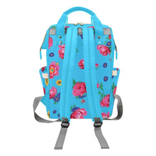 Load image into Gallery viewer, Kokum Ceremony Turquoise Multi-Function Diaper Backpack
