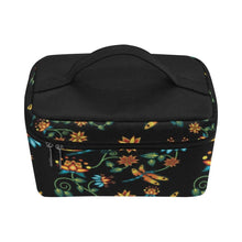 Load image into Gallery viewer, Dragon Lily Noir Cosmetic Bag/Large (Model 1658) bag e-joyer 
