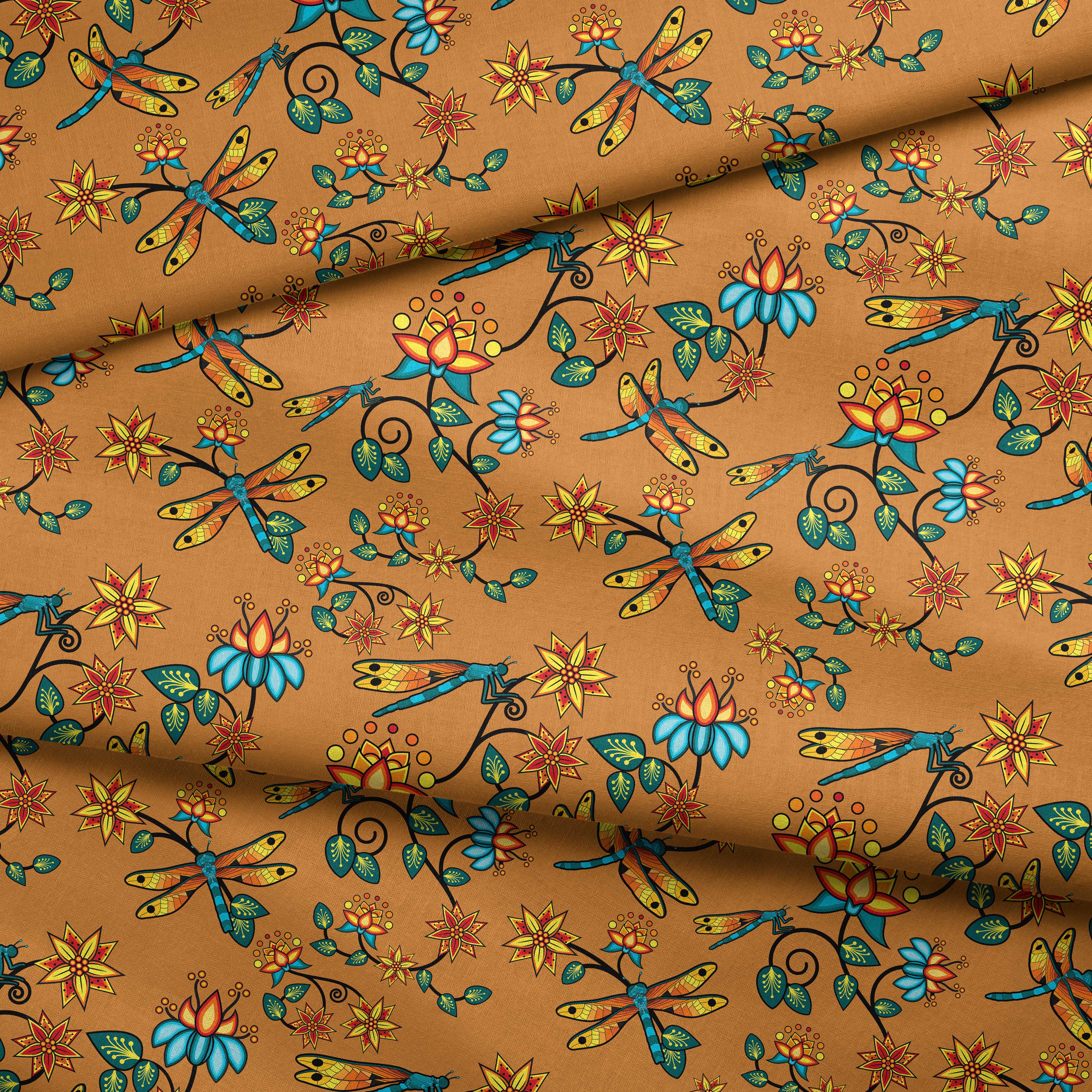 Dragon Lily Sierra Cotton Poplin Fabric By the Yard Fabric NBprintex 