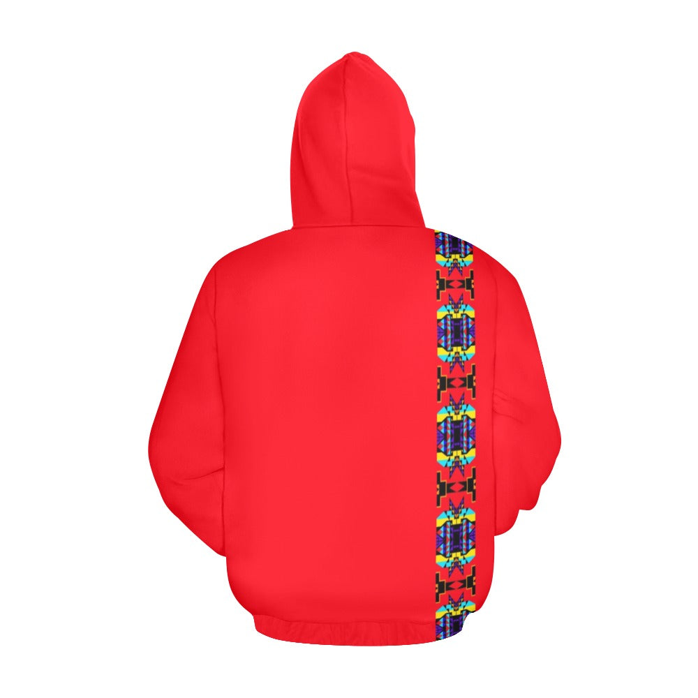 Red Blanket Strip II Hoodie for Men