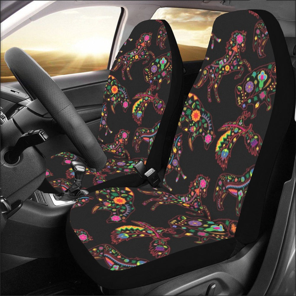 Neon Floral Animals Car Seat Covers (Set of 2)