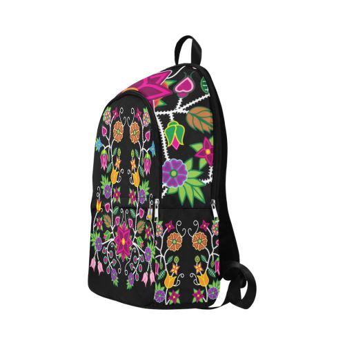 Floral Beadwork-01 Fabric Backpack for Adult (Model 1659) Casual Backpack for Adult (1659) e-joyer 