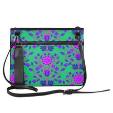 Load image into Gallery viewer, Floral Beadwork Four Clans Deep Lake Slim Clutch Bag (Model 1668) Slim Clutch Bags (1668) e-joyer 
