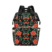 Load image into Gallery viewer, Floral Beadwork Six Bands Multi-Function Diaper Backpack/Diaper Bag (Model 1688) bag e-joyer 

