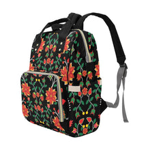 Load image into Gallery viewer, Floral Beadwork Six Bands Multi-Function Diaper Backpack/Diaper Bag (Model 1688) bag e-joyer 
