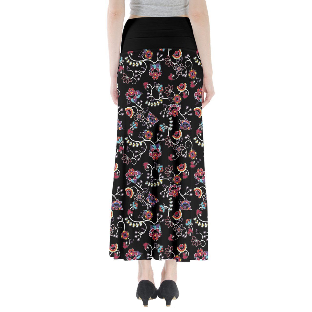 Floral Danseur Full Length Maxi Skirt skirts 49 Dzine 