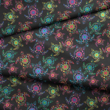 Load image into Gallery viewer, Floral Turtles Cotton Poplin Fabric By the Yard Fabric NBprintex 

