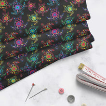 Load image into Gallery viewer, Floral Turtles Cotton Poplin Fabric By the Yard Fabric NBprintex 
