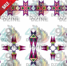Load image into Gallery viewer, Four Directions Lodge Flurry Cotton Poplin Fabric By the Yard Fabric NBprintex 
