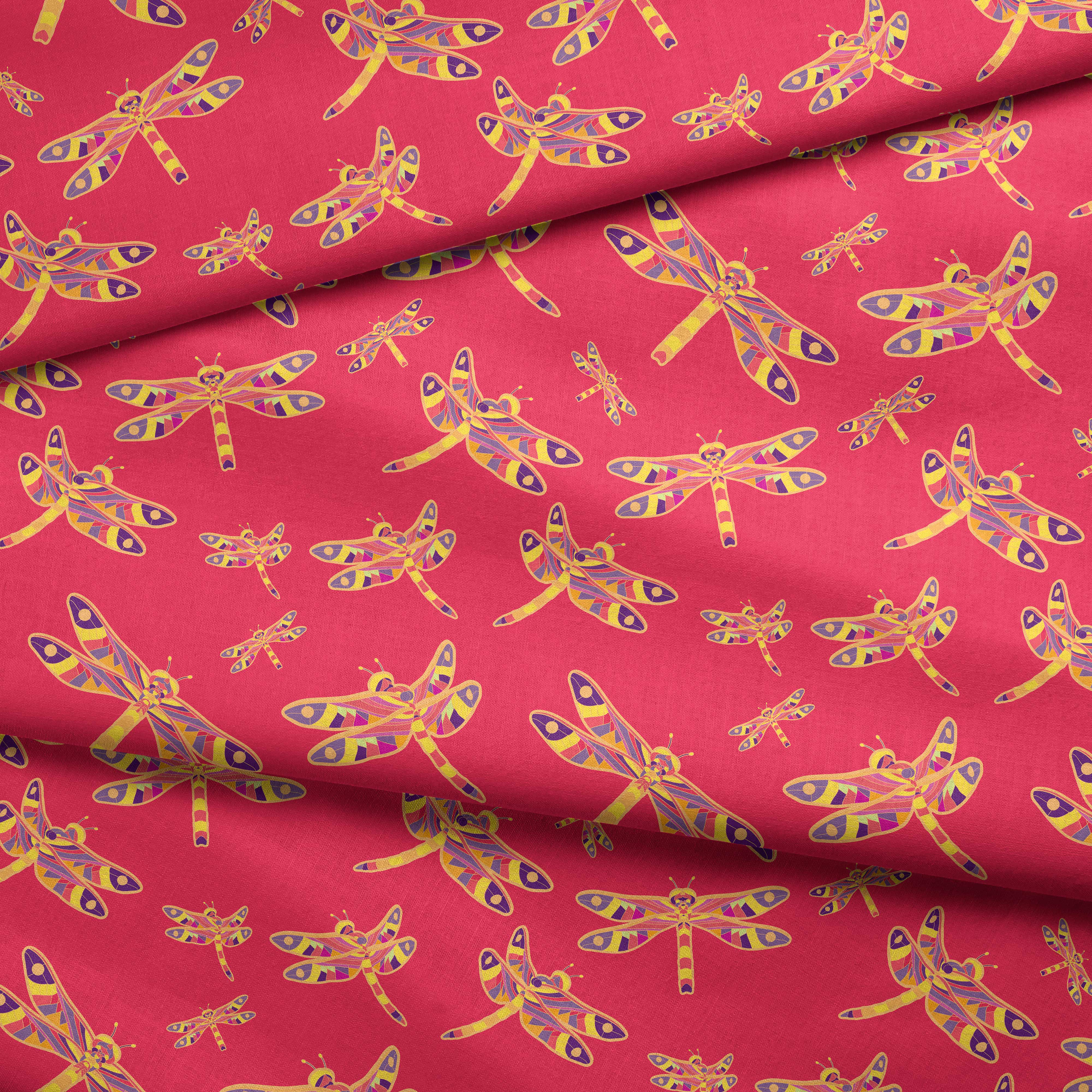 Gathering Rouge Cotton Poplin Fabric By the Yard Fabric NBprintex 