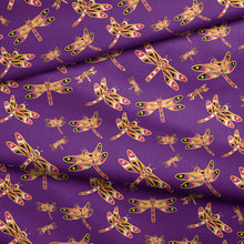Load image into Gallery viewer, Gathering Yellow Purple Cotton Poplin Fabric By the Yard Fabric NBprintex 
