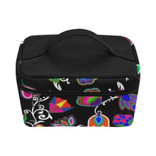 Load image into Gallery viewer, Indigenous Paisley Black Cosmetic Bag/Large (Model 1658) Cosmetic Bag e-joyer 
