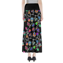 Load image into Gallery viewer, Indigenous Paisley Black Full Length Maxi Skirt skirts 49 Dzine 
