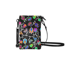Load image into Gallery viewer, Indigenous Paisley - Black Small Cell Phone Purse (Model 1711) Small Cell Phone Purse (1711) e-joyer 
