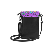 Load image into Gallery viewer, Indigenous Paisley - Dark Orchid Small Cell Phone Purse (Model 1711) Small Cell Phone Purse (1711) e-joyer 
