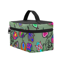 Load image into Gallery viewer, Indigenous Paisley Dark Sea Cosmetic Bag/Large (Model 1658) Cosmetic Bag e-joyer 
