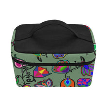 Load image into Gallery viewer, Indigenous Paisley Dark Sea Cosmetic Bag/Large (Model 1658) Cosmetic Bag e-joyer 
