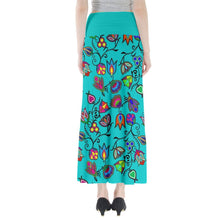 Load image into Gallery viewer, Indigenous Paisley Sky Full Length Maxi Skirt skirts 49 Dzine 
