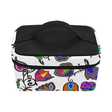 Load image into Gallery viewer, Indigenous Paisley White Cosmetic Bag/Large (Model 1658) Cosmetic Bag e-joyer 
