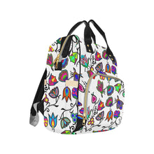 Load image into Gallery viewer, Indigenous Paisley - White Multi-Function Diaper Backpack (Model 1688) Diaper Backpack (1688) e-joyer 
