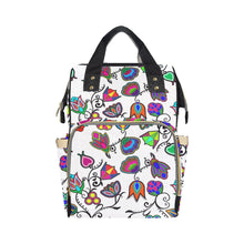 Load image into Gallery viewer, Indigenous Paisley - White Multi-Function Diaper Backpack (Model 1688) Diaper Backpack (1688) e-joyer 

