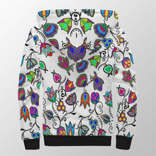 Load image into Gallery viewer, Indigenous Paisley White Sherpa Hoodie 49 Dzine 
