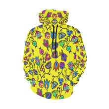 Load image into Gallery viewer, Indigenous Paisley - Yellow All Over Print Hoodie for Women (USA Size) (Model H13) All Over Print Hoodie for Women (H13) e-joyer 
