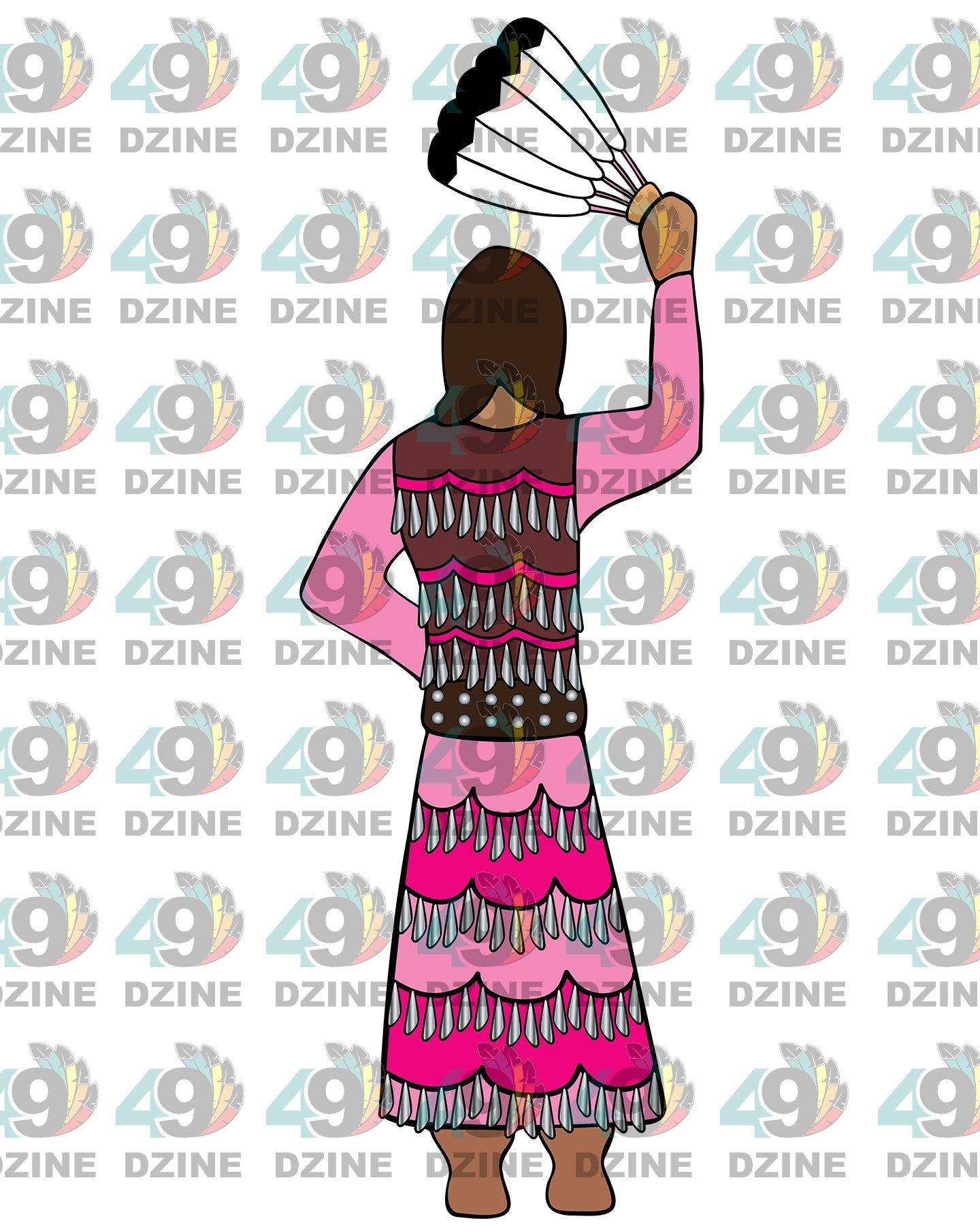 10-inch Jingle Dress Vest Transfer