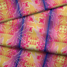 Load image into Gallery viewer, Kaleidoscope Dragonfly Cotton Poplin Fabric By the Yard Fabric NBprintex 
