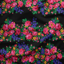 Load image into Gallery viewer, Kokum&#39;s Revenge Black Cotton Poplin Fabric by the Yard Fabric NBprintex

