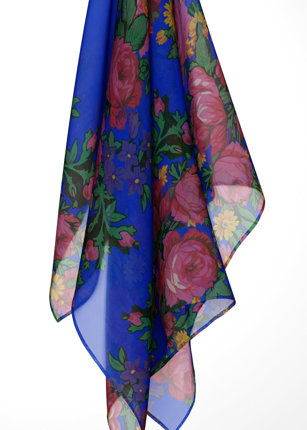 Kokum's Revenge Royal Large Square Chiffon Scarf fashion-scarves 49 Dzine 