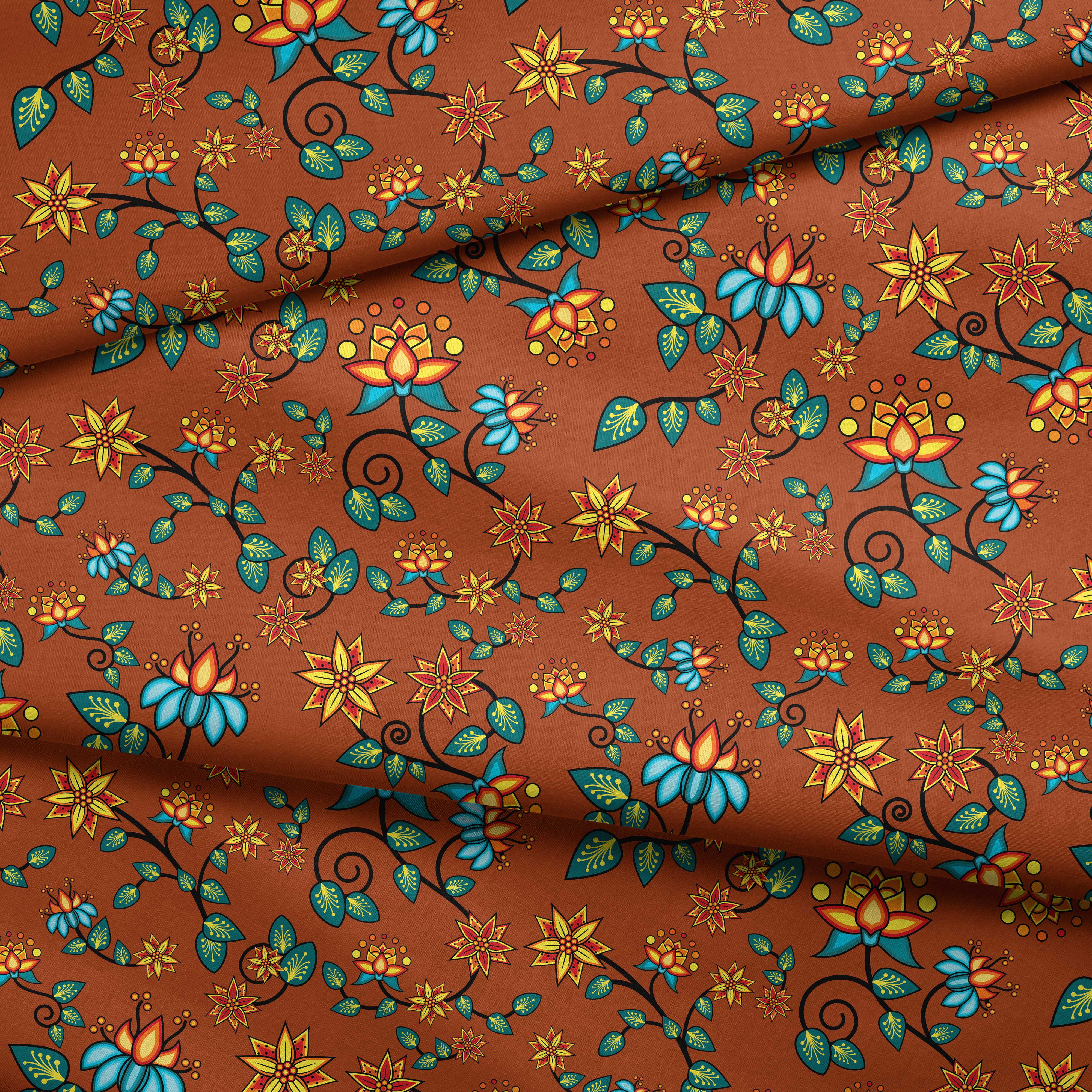 Lily Sierra Cotton Poplin Fabric By the Yard Fabric NBprintex 
