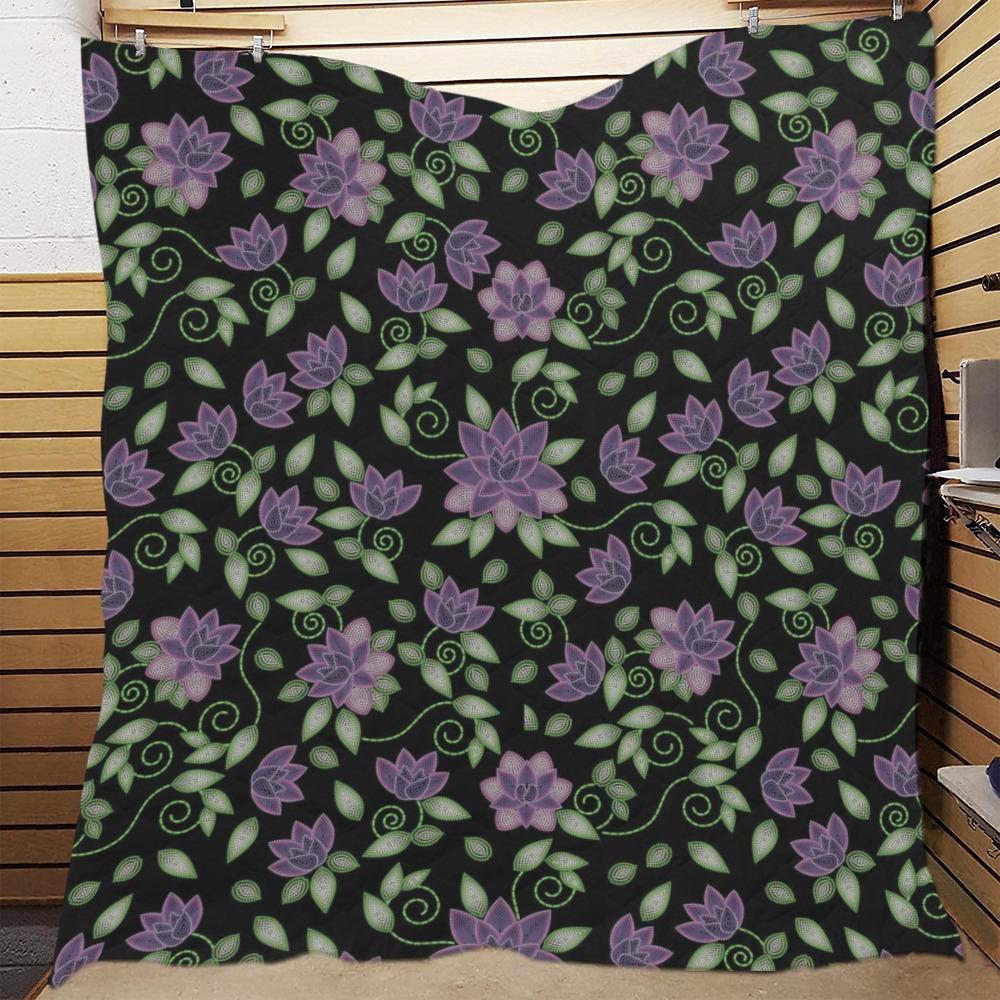 Purple Beaded Rose Quilt 70"x80" Quilt 70"x80" e-joyer 