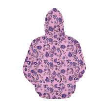 Load image into Gallery viewer, Purple Floral Amour All Over Print Hoodie for Women (USA Size) (Model H13) All Over Print Hoodie for Women (H13) e-joyer 
