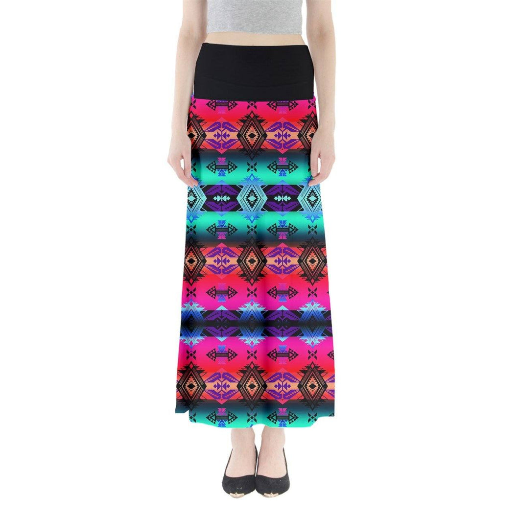 Sovereign Nation Sunrise Full Length Maxi Skirt skirts 49 Dzine 