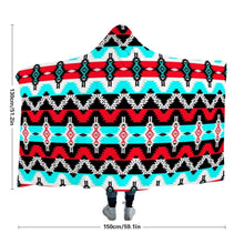 Load image into Gallery viewer, Two Spirit Dance Hooded Blanket 49 Dzine 
