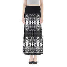 Load image into Gallery viewer, Writing on Stone Black and White Full Length Maxi Skirt skirts 49 Dzine 
