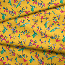Load image into Gallery viewer, Yellow Swift Cotton Poplin Fabric By the Yard Fabric NBprintex 
